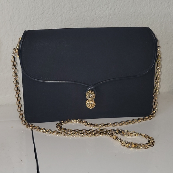 Gucci canvas vintage chain evening clutch RARE - Picture 1 of 13